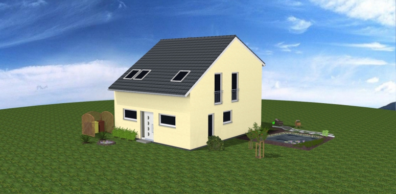 So wird es werden - jedoch ohne Teich